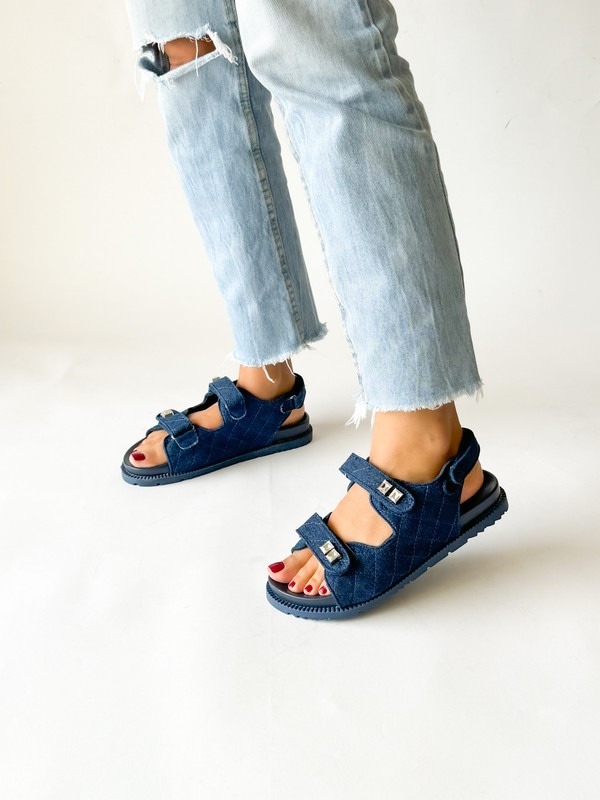 Sandales LESLIE Bleu 3 Sandales LESLIE Bleu – Image 3